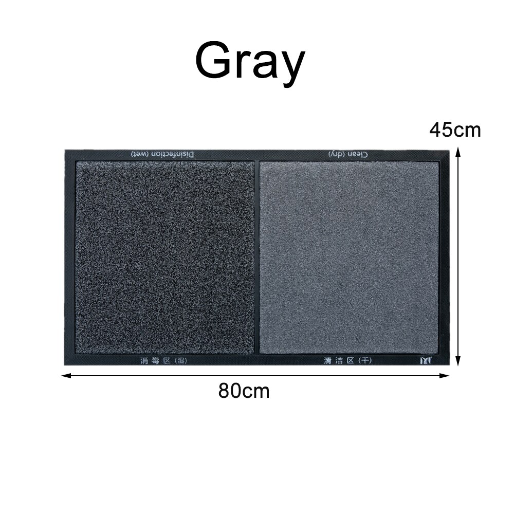 Non-slip Disinfecting Mat Sanitizing Floor Mat Entrance Carpet Disinfection Door Mat Entry Rug Shoe Mat for Outdoor Home Hotel: Upgrade Gray