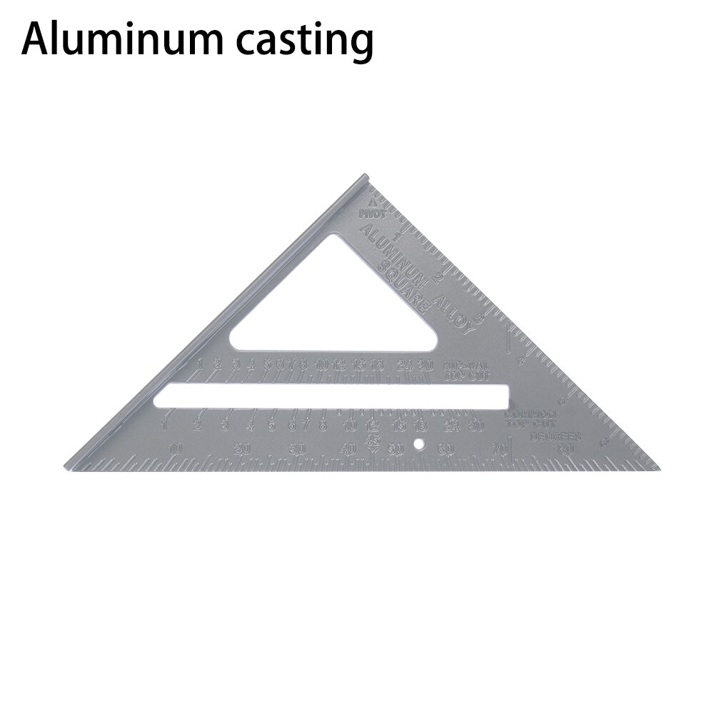 18 cm * 18 cm * 22.5 cm Protractor Rafter Square Ruler Miter Speed Square Scratcher Tri-Line Saw Guide Framing Measuring Tool