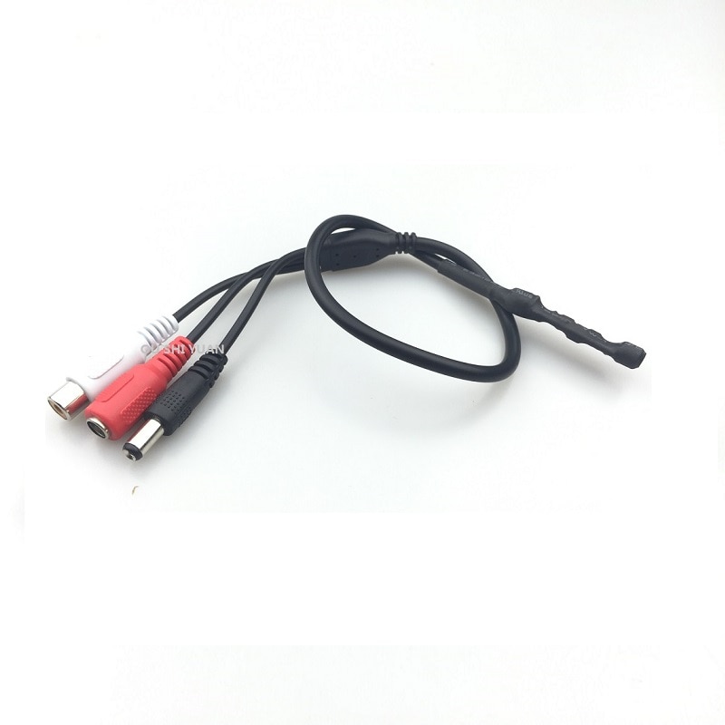 Nadzór CCTV mikrofon RCA mikrofon monitor dźwięku odbiór dźwięku