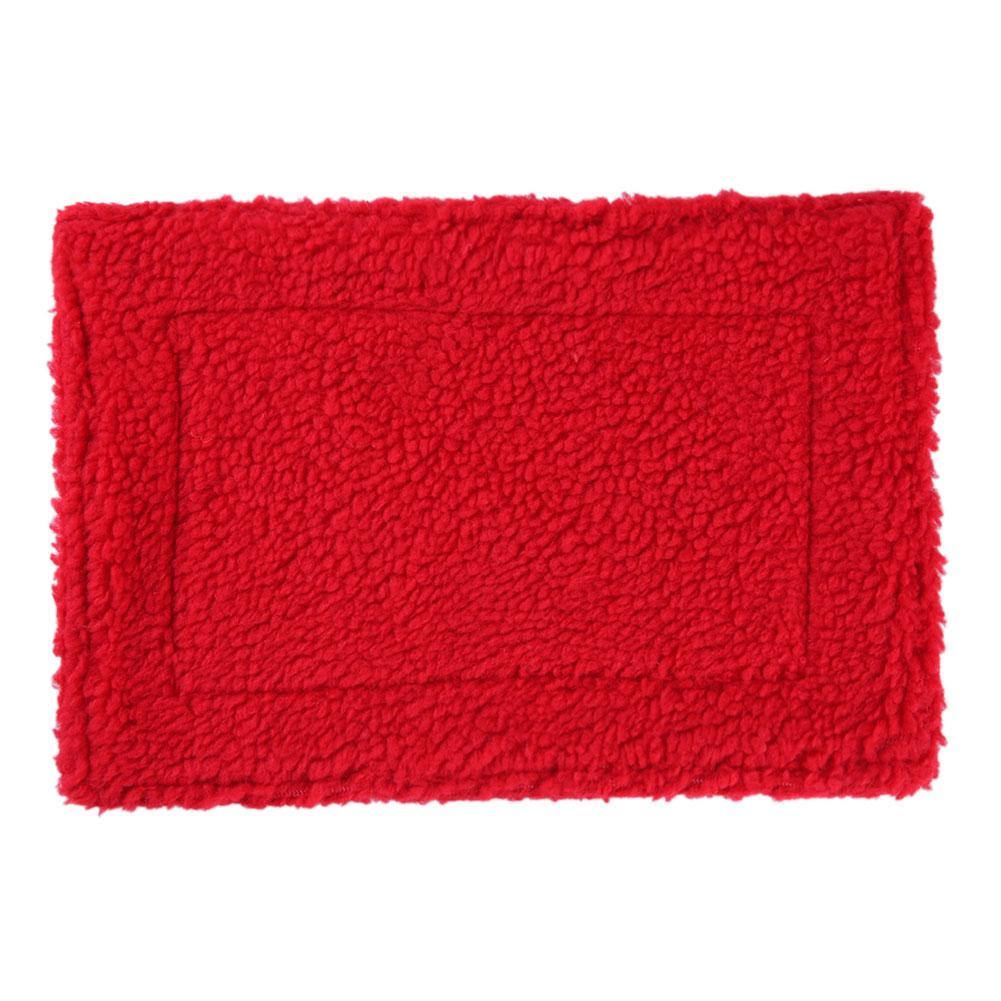 Suave lana de alfombra de hámster cojín de hámster para mascotas Mat erizo ardilla manta Guinea cerdo cama productos para cama de Mascota: Rojo