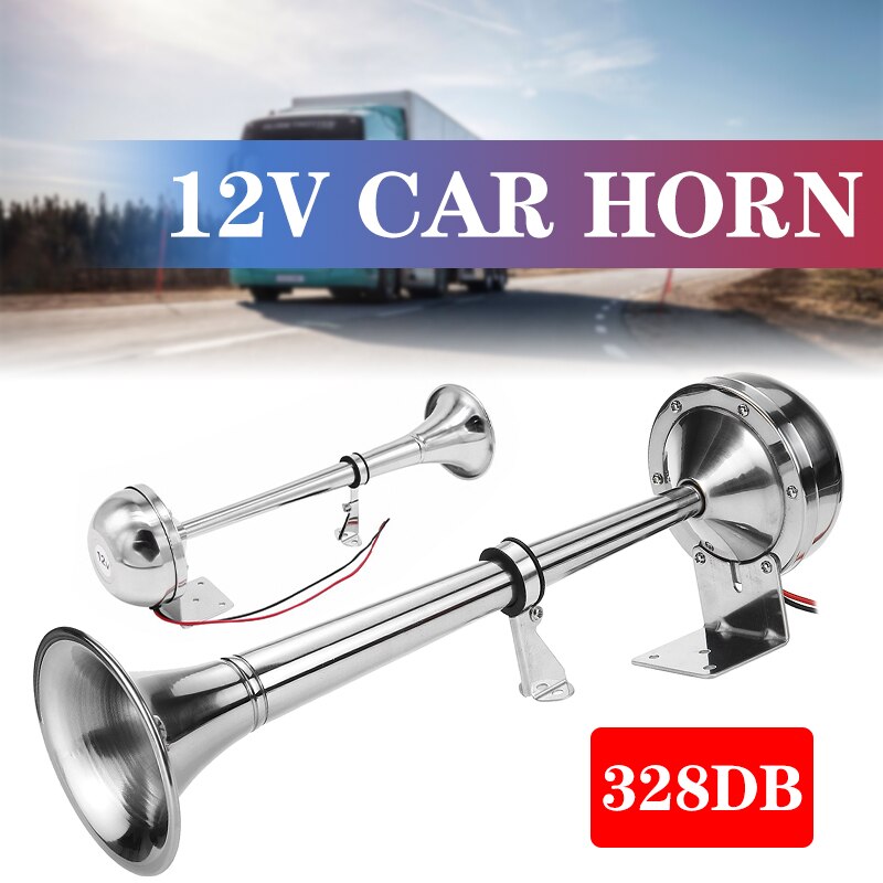 328db auto claxons super luid 12v enkele trompet luchthoorn compressor voor auto vrachtwagen boot trein claxon toeter voor auto geluidssignaal
