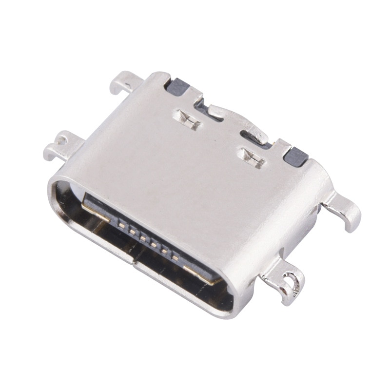 Prise JACK Micro USB 1.6 Type C 16 broches SMD, 3.1mm, connecteur femelle à 90 degrés pour téléphone portable, prise de charge, 10 pièces/lot