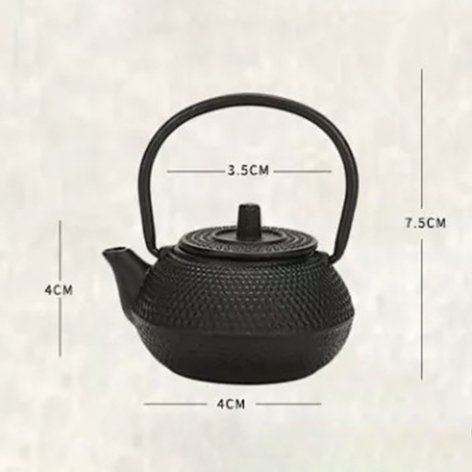Olla de té de hierro con Infusor de acero inoxidable, pava de hierro fundido para hervir agua, utensilios para el té