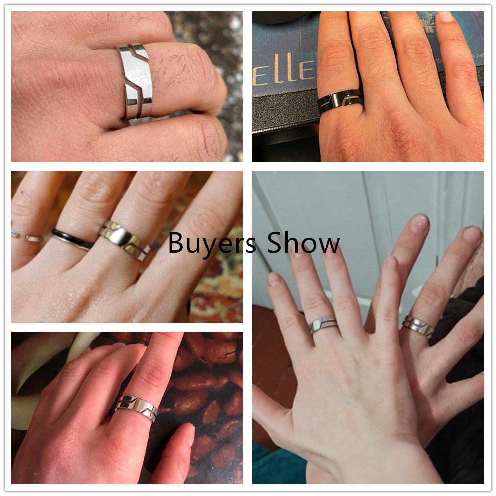 Skyrim Simple en acier inoxydable Couple bague pour hommes femmes décontracté bagues bijoux fiançailles anniversaire 2025