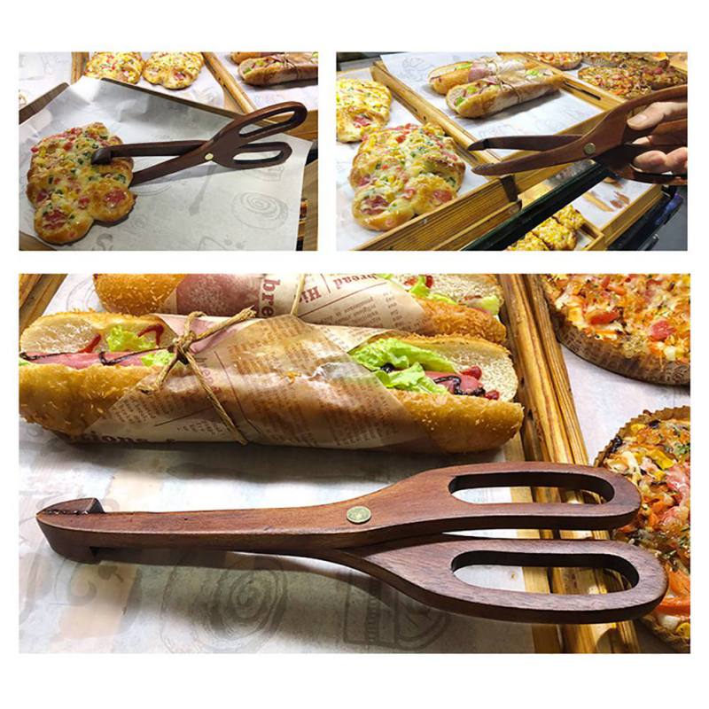 Bamboo Kitchen Tongs Scissors Food BBQ Cooking Too... – Grandado