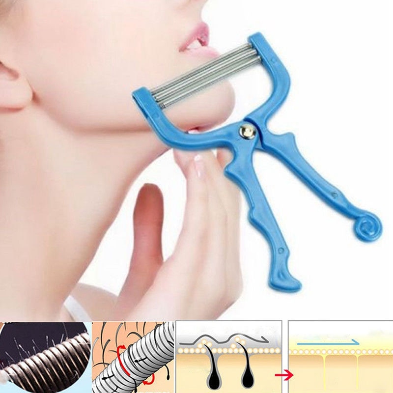 Safe Handheld Face Facial Hair Removal Threading Beauty Epilator Epi Roller Tool