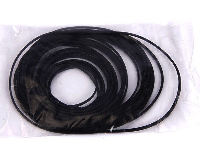 Ceinture mixte carrée et plate pour enregistreur de vidéos, lecteur optique DVD, baladeur, répéteur: 40-100-0.5mm 60pcs