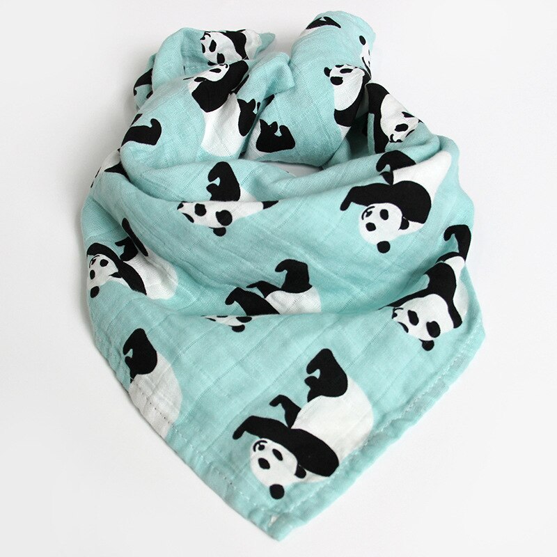 Baby Spucktücher 60*60 cm Organische Baumwolle Blick Musselin Aktivität Baby Lätzchen Taschentuch Baby Lätzchen Weichen Neugeborene Handtuch schal: Panda