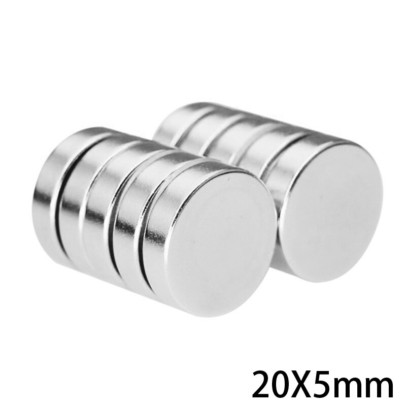 2 ~ 50 Stuks 20X5 Mm Krachtige Magnetische Zeldzame Aarde Neodymium Magneten 20 Mm X 5 Mm Super sterke Disc Magneet 20X5 Mm Sterke Magneet 20*5 Mm