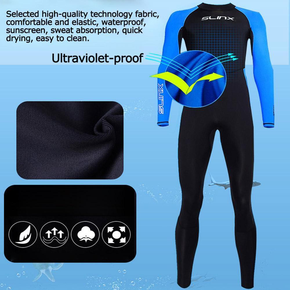 Heren full body wetsuit heren neopreen lange mouwen duiken snorkelen surfen duiken perfect duiken voor zwemmen pak  - h2 a 2