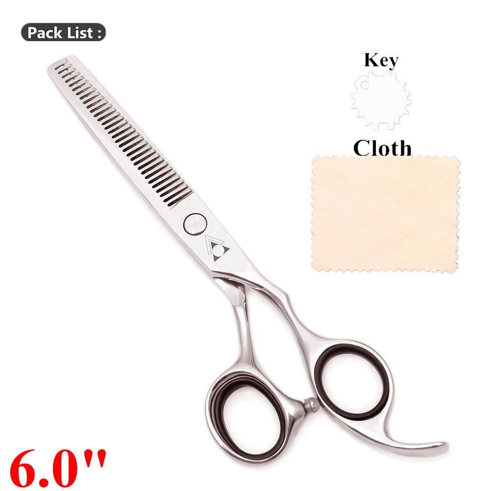 6.0 Professionele Haar Schaar Haar Knippen Schaar Dunner Kappersscharen 440C Kapper Gereedschap Kapper Scharen 2000 #: 2000 30T Ya 6.0