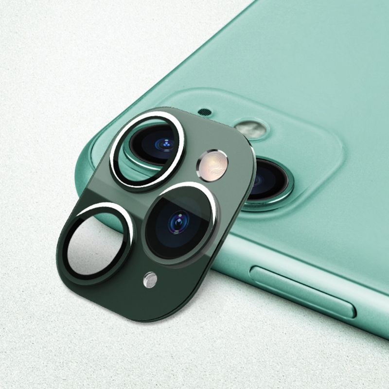 Lente adesivo modificado câmera capa liga de titânio para iphone 11 segundos mudança para iphone 11 pro