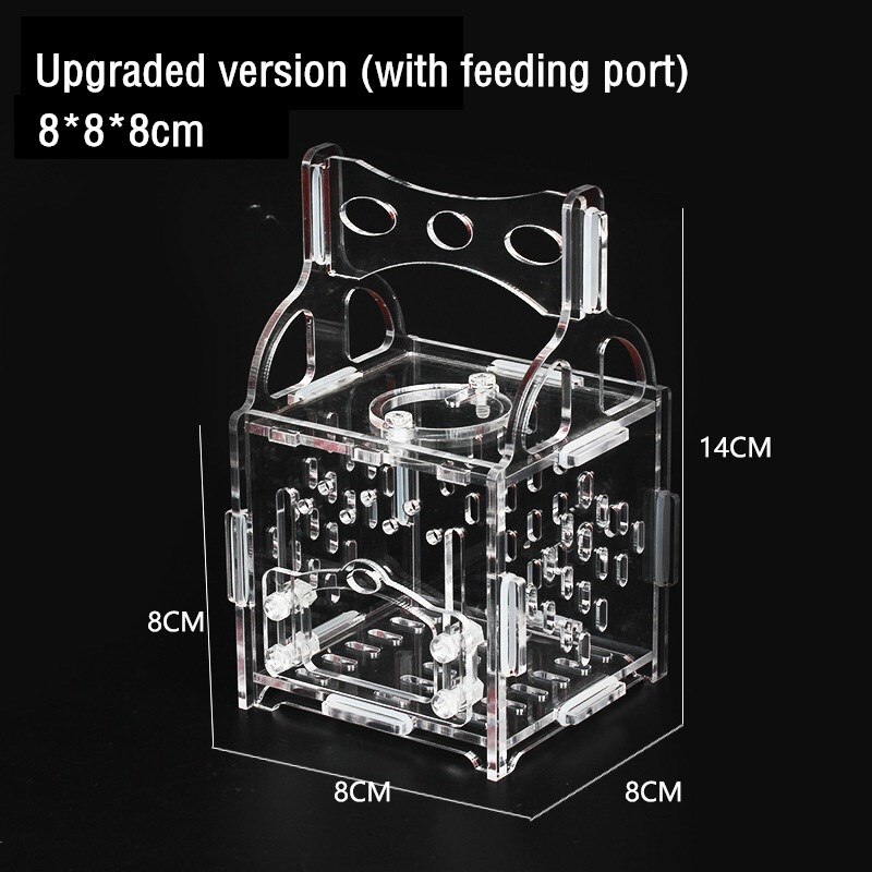 Acrylic Spider Insect Box Mini Reptile Terrarium Tank Transparent Bug Catcher Cage Kids Nature Exploration Tools
