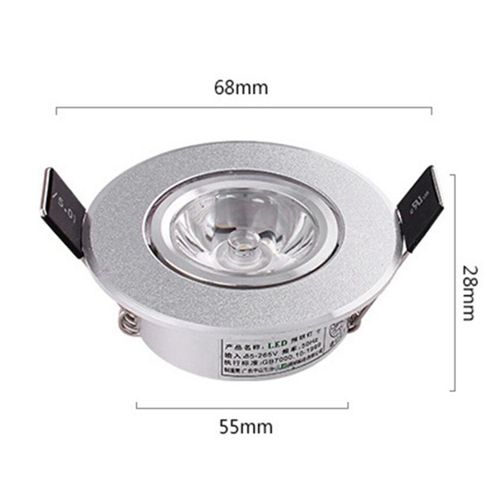 1w led takspotlight 85-265v stor lins spotlight smycken showcase kläder skor butiksbelysning lampa bull eye lampa