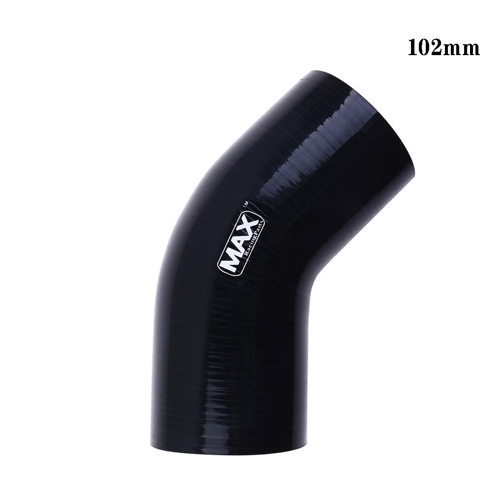 63-102Mm Silicone 45 Graden Elleboog Bocht Verminderen Siliconenslang Zwart/Blauw Intercooler Inlaattraject #30: Black 102mm