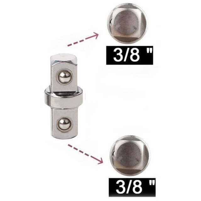 Wrench Adapter Converter Chroom Vanadium Staal Voor Wrench Mouwen Adapter: 3 8