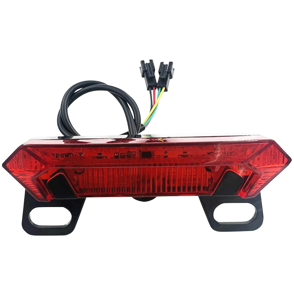 Achterlicht voor elektrische fietsen DC 36-60V LED-waarschuwingslampje voor elektrische fietsen Richtingaanwijzer Fietsen Achterlicht Veiligheidswaarschuwing Fietslicht: Light Grey
