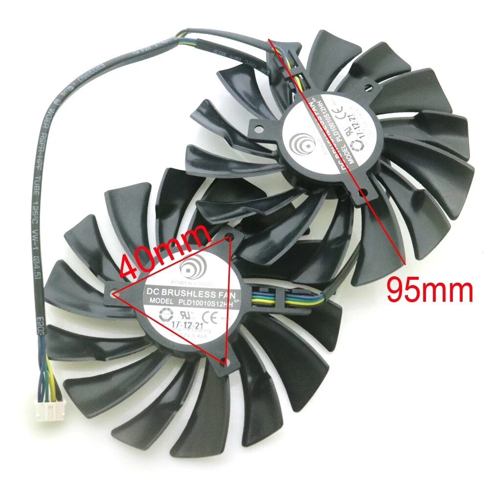 PLD10010S12HH 95mm 12V 0.40A VGA Fan For MSI GTX 950 960 970 980 980Ti GAMING 2G 4G Graphics Card Cooler Cooling Fan