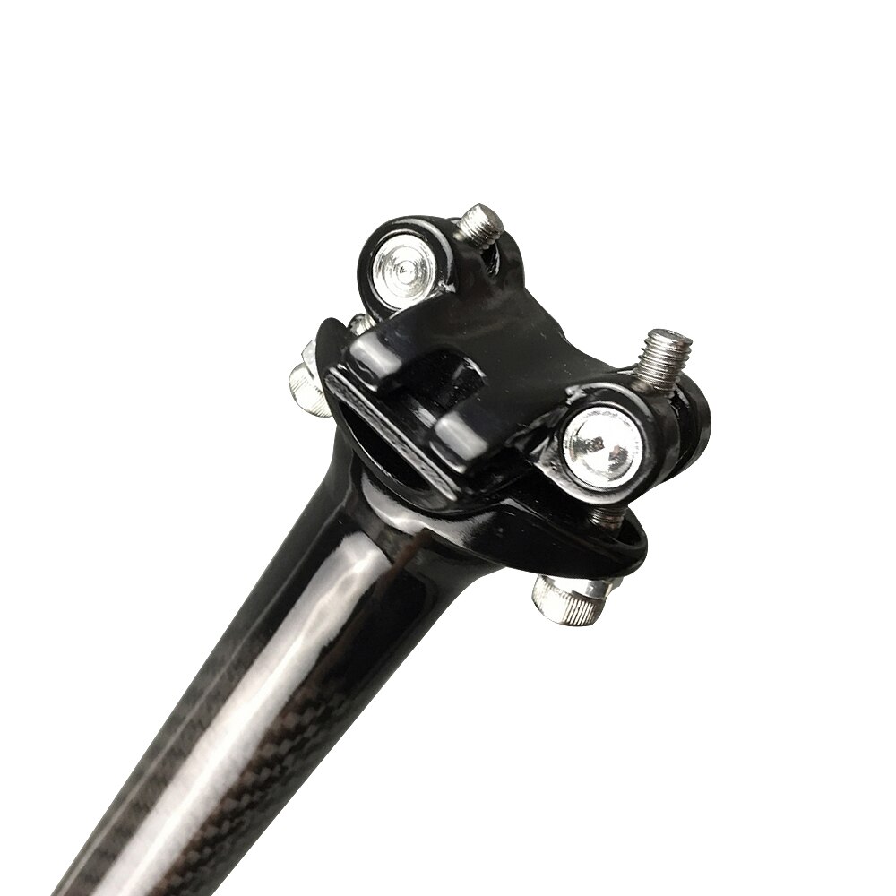 Tija de sillín de carbono mate 3k, superligera, 27,2x350mm, piezas de tubo completo de fibra de carbono para bicicleta de montaña o carretera