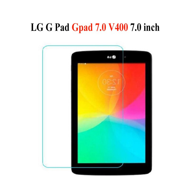 Película de vidrio templado 9H para LG G Pad 7,0 8,0 8,3 10,1 GPad V400 V480 V490 V500 V700 V525 V930 F2 8,0 LK460, película protectora de pantalla: G Pad 7.0 V400