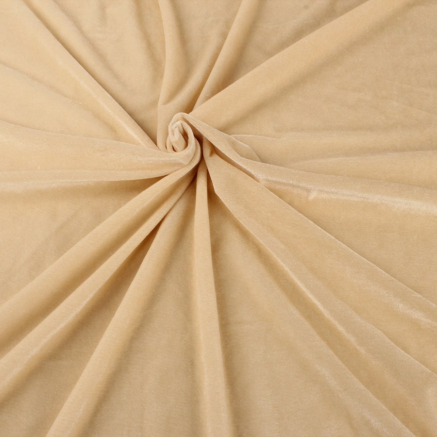 Halpa - pleuche materiaali pöytäliina sohva tuolin päällinen verhot pehmeä nukke valmistus sametti kangas pihalla  (91 cm): Beige