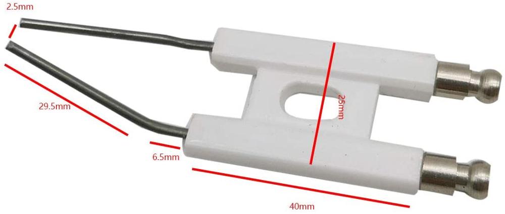 Erde Stern Kommerziellen Gerät Gas Backofen Herde Kamin hoch Energie Doppel Zündung Funken Elektrode Gas Zünder Pack von 2