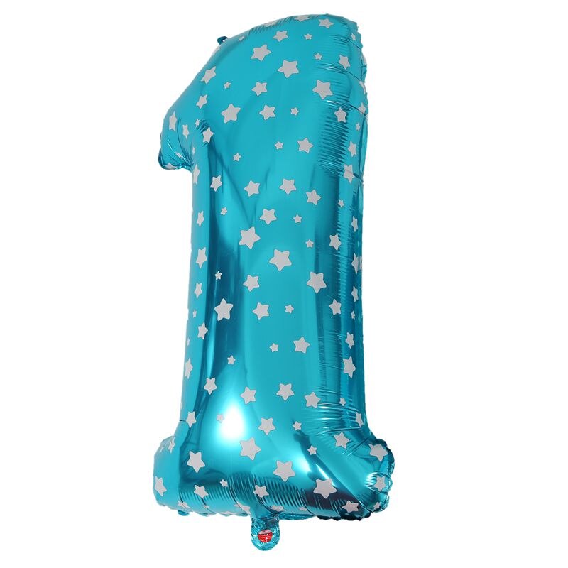 Foil Balloon Number Balloon Latex Balloon Blue Huge Number Balloon Baby Shower Party Kids Birthday Decoration Number 1