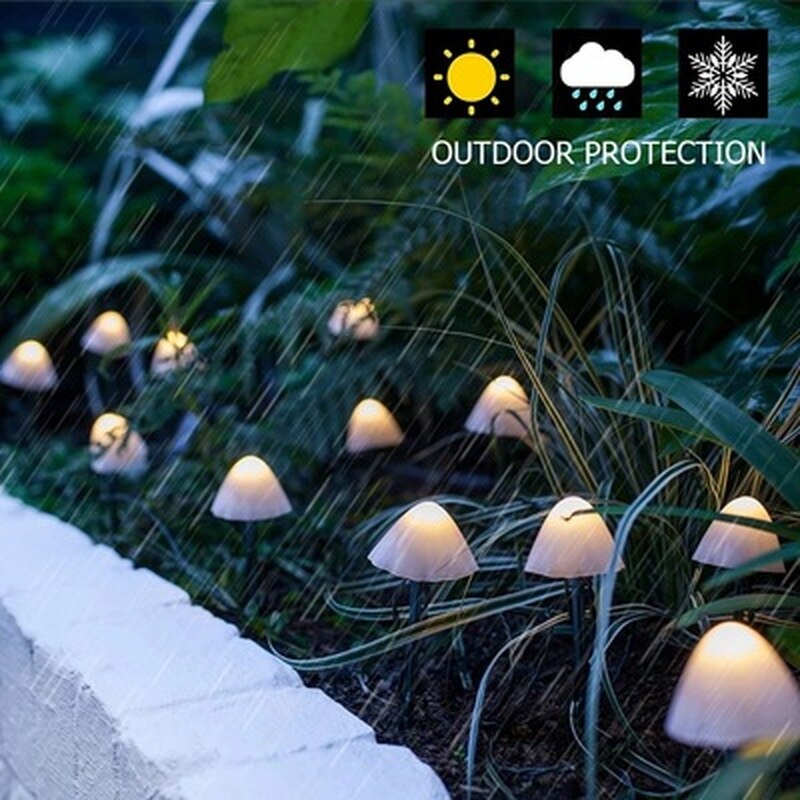 led lawn light outdoor plug light garden decoration landscape street light solar mushroom light