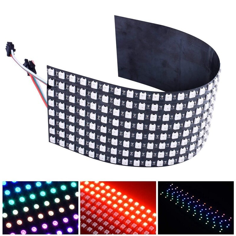 16X16 SK6812 WS2812B Addressable Flexible LED Panel Pixels Screen Digital Pixel Screen DC5V