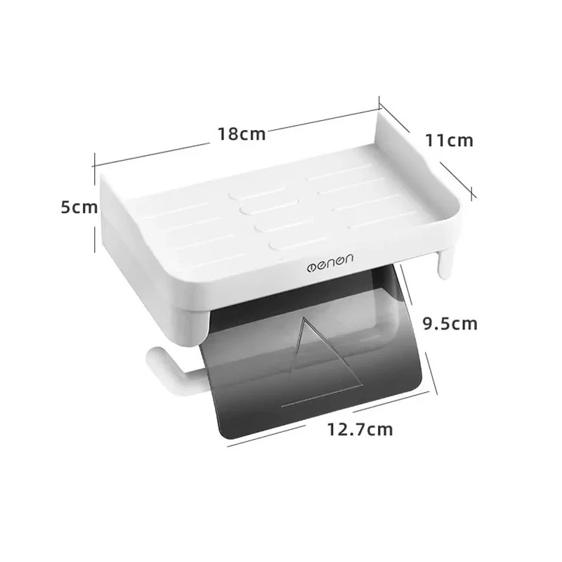 Porte-papier hygiénique mural, support auto-adhésif pour rouleau de papier de cuisine, accessoire de salle de bains, porte-mouchoirs, ne nécessitant pas de perforation