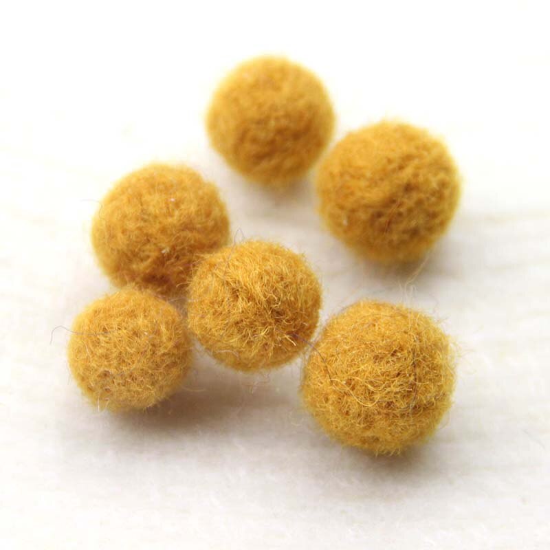 10pcs/lot Wool Felt Balls Round Wool Felt Balls DIY Home Decoration Mixed Color 20MM Pom Poms Ball Felt: color  18