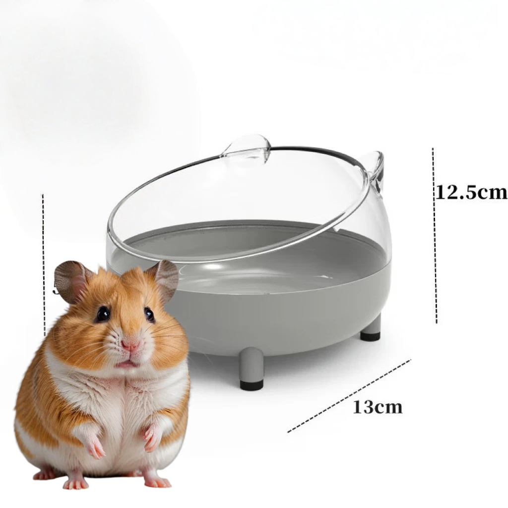 Hamstertoalett chinchilla badehus gylden Bjørn baderom helt gjennomsiktig synsfelt sølebeskyttelse til gerbil andre små skinker