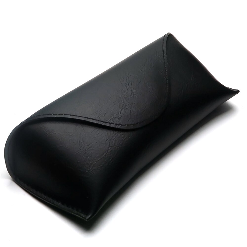 Vivibee heren zachte magnetische pu leren zonnebrillenkoker, unsex brillendoos, dames zwarte brillenkokers