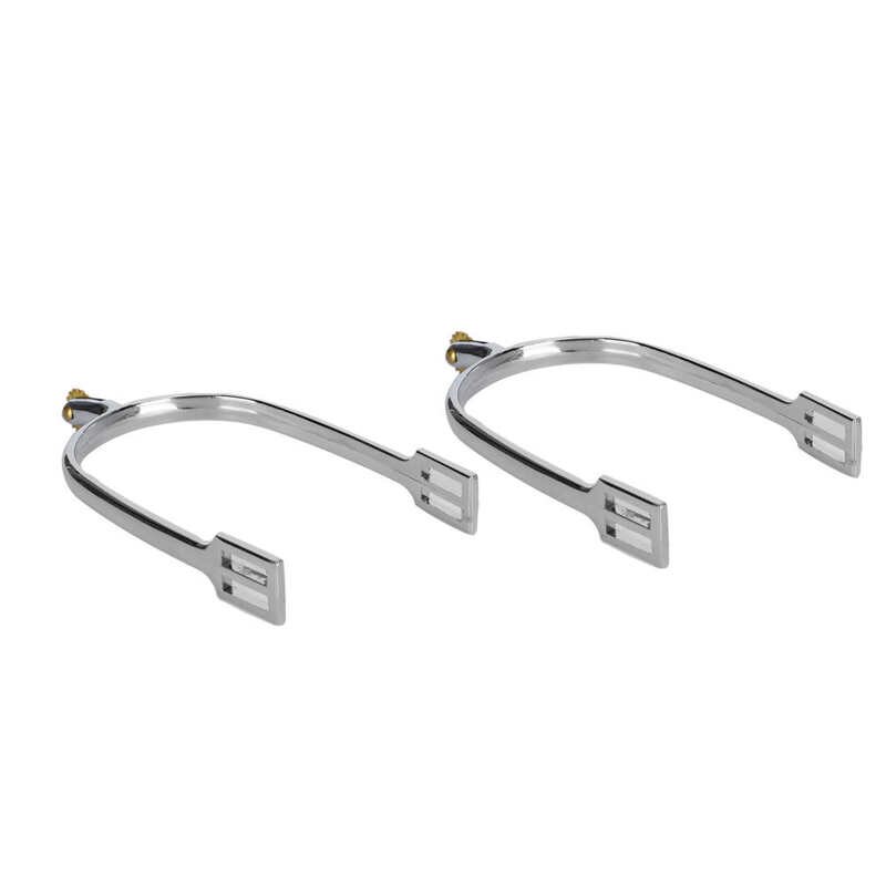 Horse Spurs Zinc Alloy English‑Style Riding Horse Accessory with Rotatable Copper Rowel