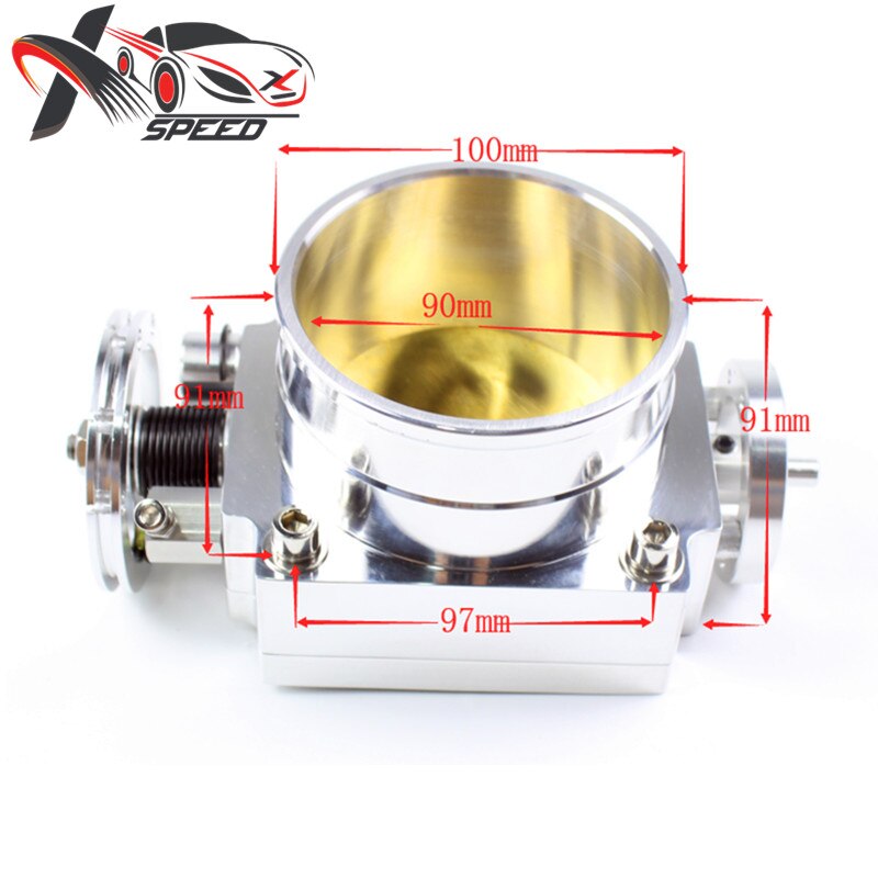 Universal 90mm Throttle Body VQ35 Aluminum High Performance Intake Manifold XX-TBVQ90MM