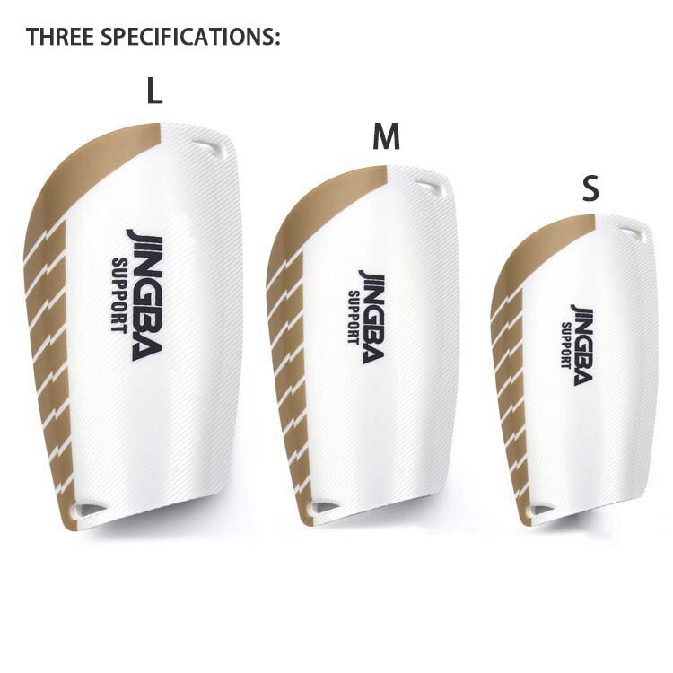 JINGBA wsparcie trening piłkarski dziecko protege piszczel piłka nożna adultes espinilleras de f tbol: White / S(7.5CMX14CM)