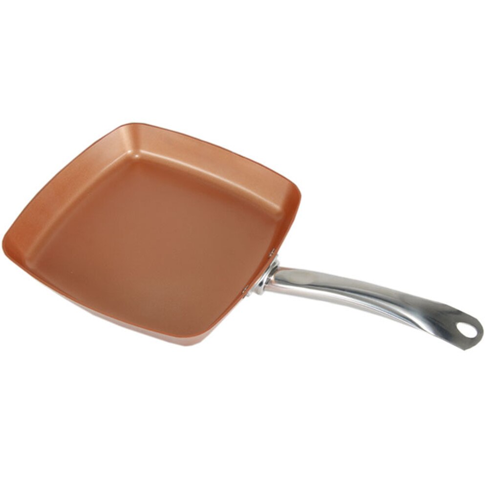 Square Frying Pan Non Stick Kitchen Cookware Safe Healthy Portable for Saute Grill Fry Bake and Broil food Essential FPing