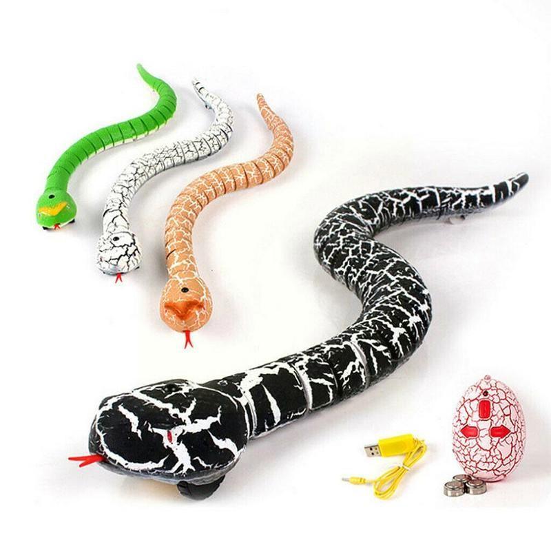 Infrarood Afstandsbediening Snake Rc Snake Speelgoed En Ei Speelgoed Dier Grappig Halloween Trick Birthday Prank Ratelslang J6u2