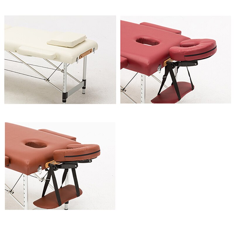 U-shaped pillow with adjustable bracket special for SPA massage bed leather U pillows for lash tattoo beauty massage table