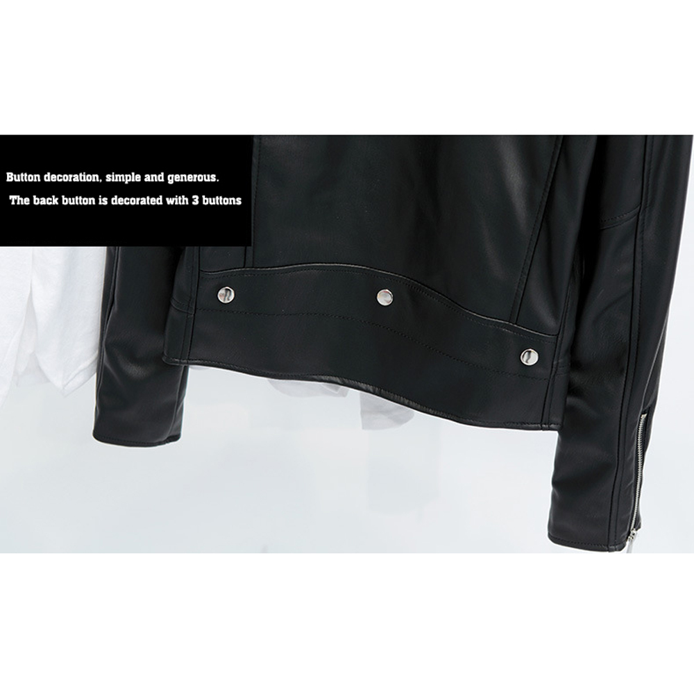 Loose PU Faux Leather Jacket Women Classic Moto Biker Jacket Spring Autumn Lady Basic Coat Plus Size Outerwear