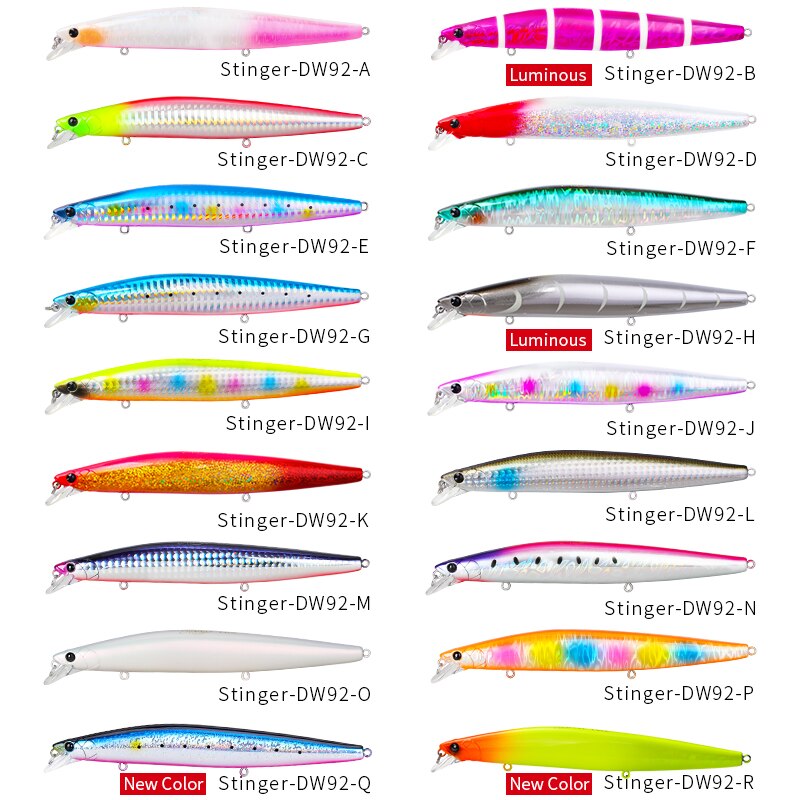 TSURINOYA 140S Sinking Minnow 140mm 26g Ultra Long Casting Fishing Lure STINGER Seabass Tuna Sea Inshore Fishing Hard Bait Model