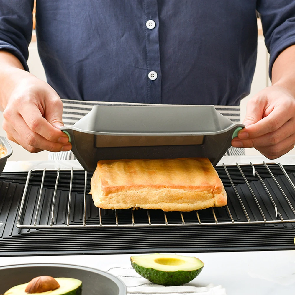 Moule à gâteau en silicone gris, résistant à la chaleur, carré, antiadhésif, outil de boutique, 1 à 3 pièces