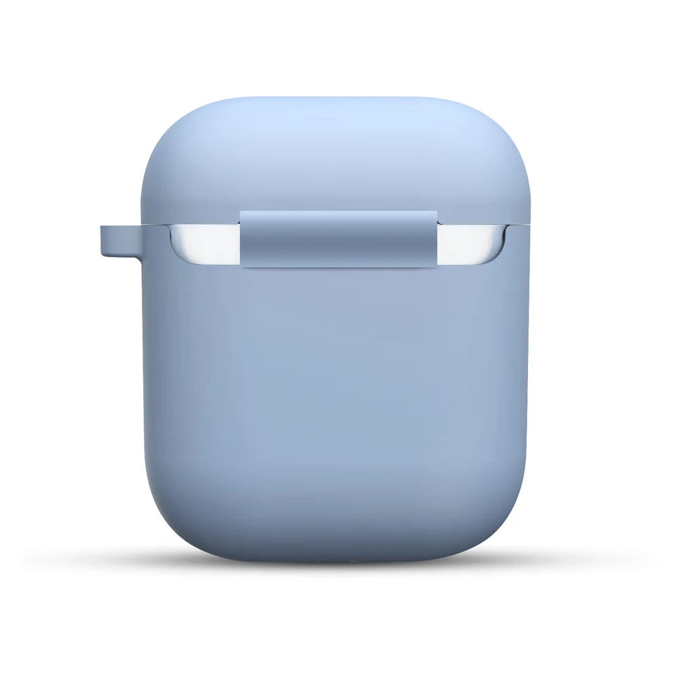 Étuis en Silicone avec couvercle à crochet pour Apple Airpods 1/2, housse de protection antichoc pour écouteurs sans fil pour airpods 2 1, sacs de boîte
