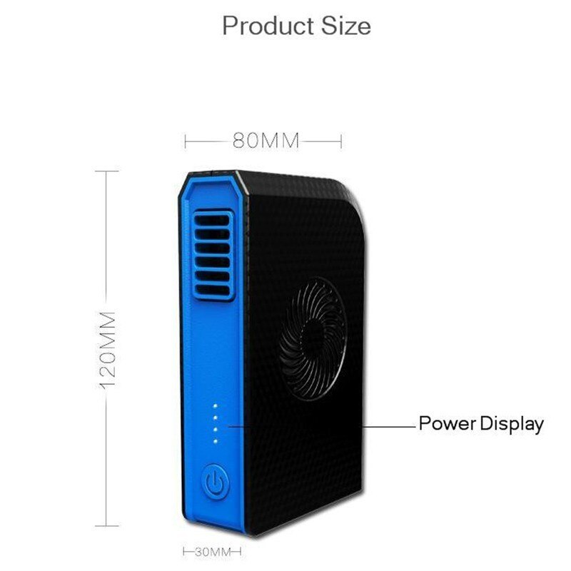 Vogek 2-In-1 6000Mah Power Bank Met Mini Airconditioner Draagbare Powerbank Externe Batterij Station Charger voor Multifunctionele