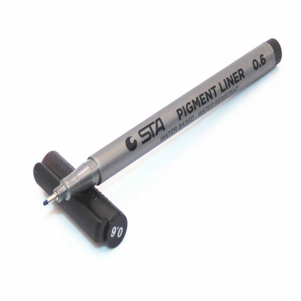 Waterproof STA Art Sketch comics Art Marker Pen Pigment Liner Water Based For Drawing Handwriting School Stationery: 06