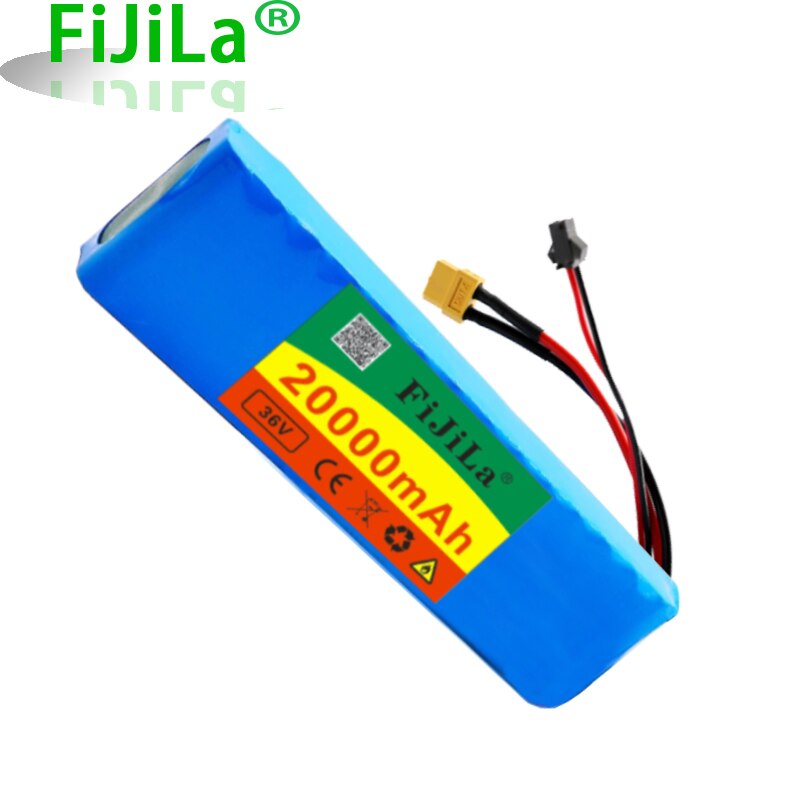 36V 20Ah 18650 lithium battery pack 10S2P 250-500W High Power ebike Battery 20000mAh 42V Electric bicycle Scooter motor with BMS