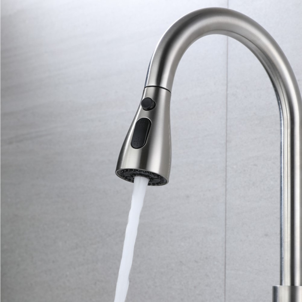 Faucet Sprayer Head Shower Nozzle Kitchen Sink Pull-out Faucet Kitchen Spare Replacement Tap Sprayer 3 Modes 1/2" Connection