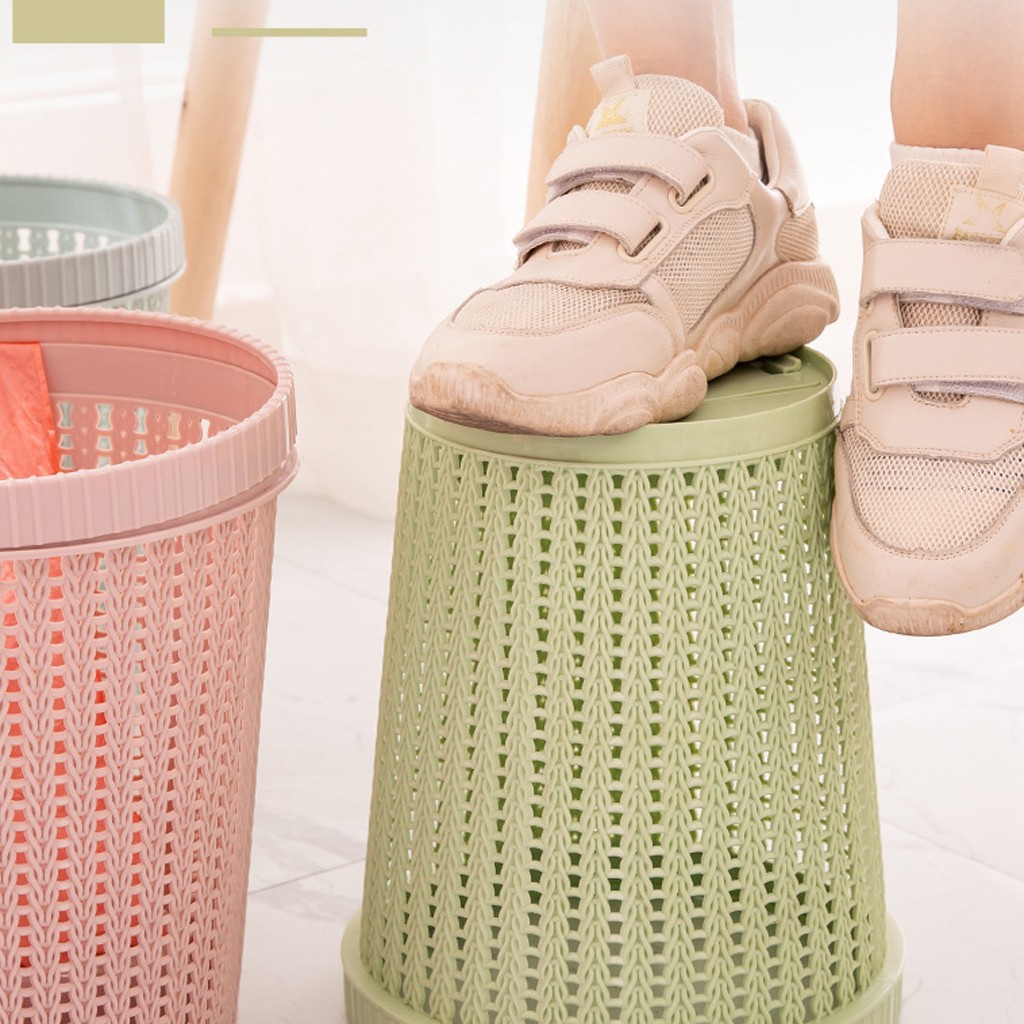 Abfall Mülleimer Mit Müll Tasche Lagerung Hause Kreative Wohnzimmer Schlafzimmer Mülleimer Schutt Lagerung Hohl Mülleimer FH5
