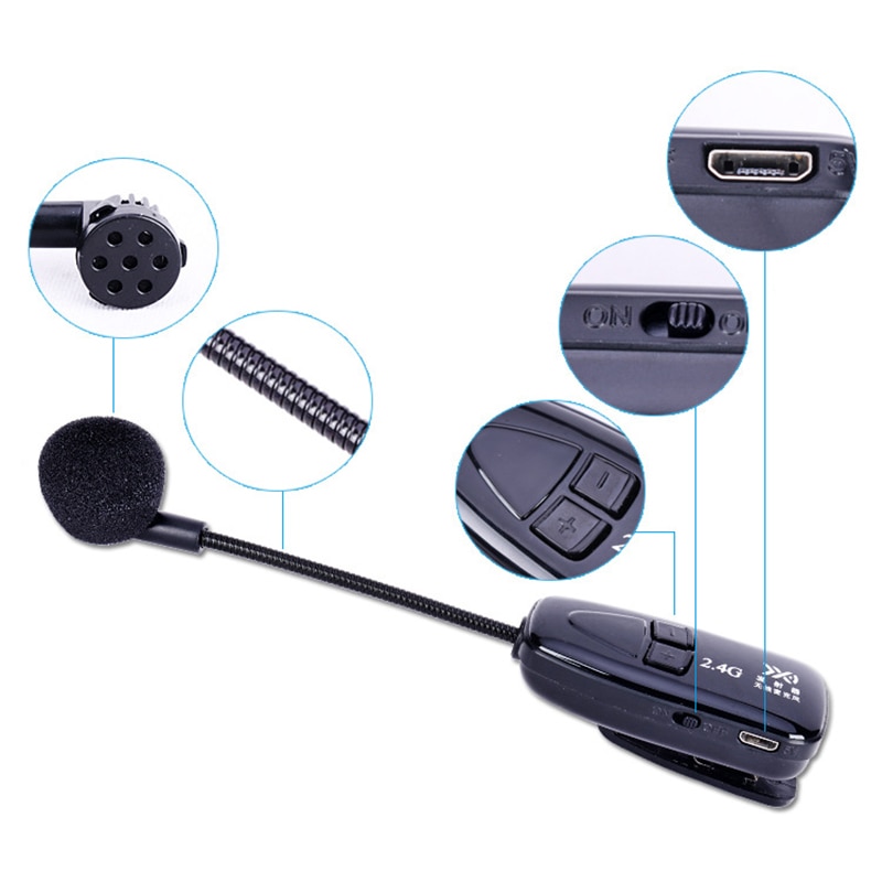 2.4G Draadloze Dasspeld Microfoon Lavalier Revers Microfoon Mobiele Telefoon Draadloze Microfoon Erhu Pickup Mic
