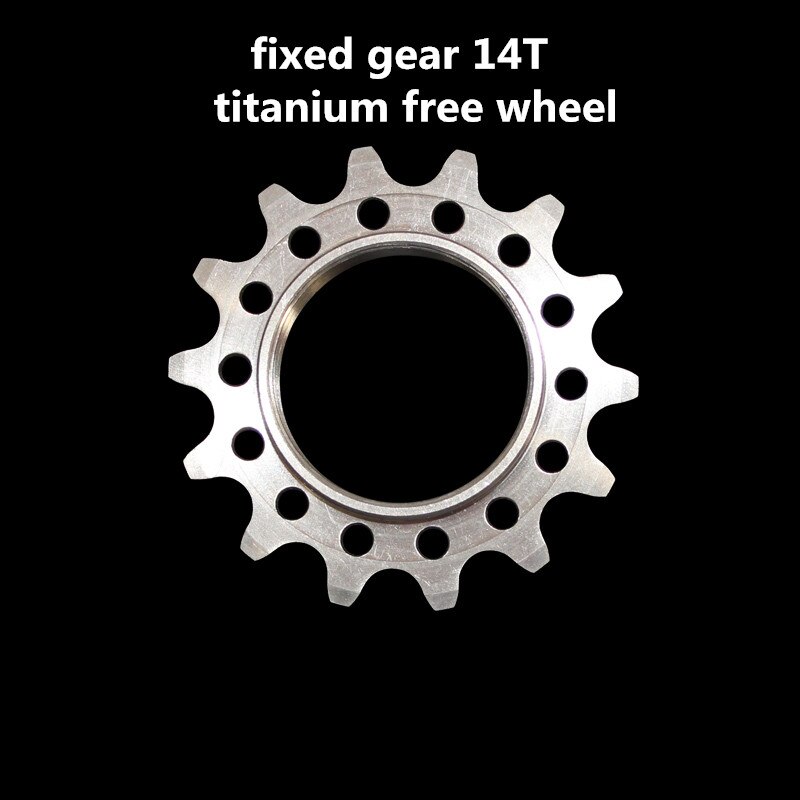 Fixed gear bicycle freewheel titanium 14T single speed bicycle climbing bicycle high density freewheel extreme sports: Default Title